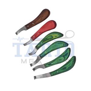 Farrier Hoof Knife Herramienta profesional para el cuidado y limpieza de pezuñas de caballos de TARIQ MFG CO CE ISO - Product Image 1