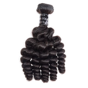 Extensiones de Cabello Humano Virgen Premium 100% Rizado Suelto en Paquetes de 8 Pulgadas de Largo, Trama Única, Cabello Indio Camboyano, Modelo Raw Indian Kinky 1B - Product Image 1