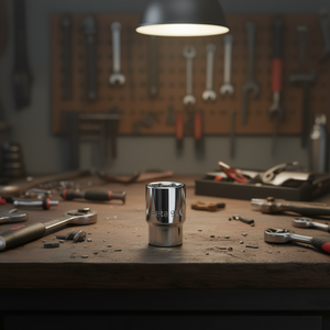 Llaves de vaso cromadas con accionamiento cuadrado hembra de 1/4 de pulgada y vaso hexagonal. Categoría de producto: Llaves hexagonales. - Product Image 3