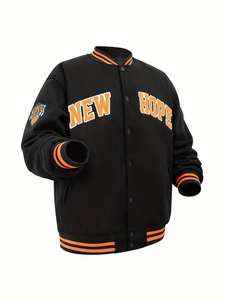 High Quality Custom Made Men's Wool Bomber <b>Jacket</b> <b>Vintage</b> <b>Varsity</b> Letterman High School Embroidery Plus Size Wholesale - Product Image 3