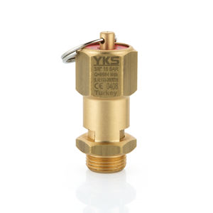 วาล์วนิรภัยทองเหลืองแบบปิดผนึกขนาด 3/8 นิ้ว 15 บาร์ ได้รับการรับรองมาตรฐาน CE - วาล์วระบายแรงดันแบบปิดผนึก - วัสดุทองเหลือง - Product Image 1