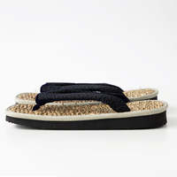 Sandales traditionnelles japonaises Tatami Setta Zori en coton et en Igusa, taille 6-9, fabriquées au Japon - SameSeigaiha