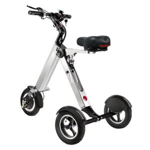 ES35 3-Wheel Mobility Scooter – Folding <b>Backrest</b> Seat, Lightweight Adult Electric Tricycle with Removable Battery, 10-Inch Wheel - Product Image 1