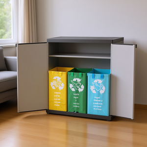 Mobile per la Separazione dei Rifiuti 68x40x85 cm per Soggiorno, Prodotto per Interni/Esterni - Product Image 4