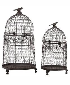 Juego de 2 Jaulas de Pájaros de Hierro Extraíbles Ecológicas para Decoración de Bodas de Lujo, Centro de Mesa Perfecto para Eventos Románticos - Product Image 3