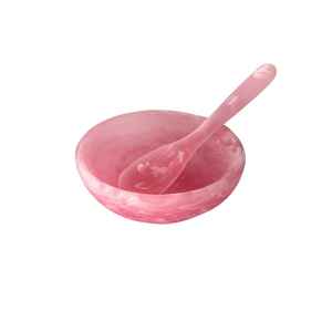 Bol en résine époxy conçu par des artisans pour table à manger Articles de service écologique pour les cuisines modernes - Product Image 6