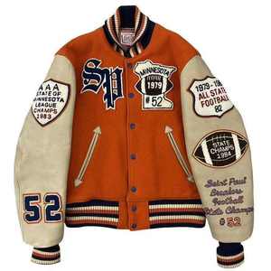 Chaqueta Bomber Deportiva Universitaria Vintage de Satén Personalizada para Hombre, Nueva Colección, Colores Estampados, Primavera, Chaqueta Universitaria de Béisbol de Seda con Letras - Product Image 5