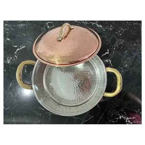 Hot Selling with Reasonable Price Ramadan Serving Dishes Exporter From India Kitchen <b>Utensils</b> Sets Safe Copper Serving <b>Pot</b> - Product Image 6