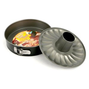 Molde para Donuts Antiadherente de Acero Inoxidable de 26 cm Happy Hour con Banda de Apertura 05026 Guardini, Bandeja y Plato para Hornear en Gris Negro - Product Image 1