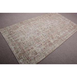 พรมขนาด 4.4x7.8 ฟุต, พรมตุรกีโบราณ, พรมลายอิคัตสีเบจ - Product Image 2