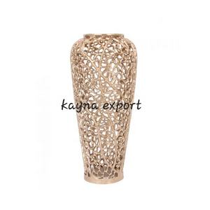 Jarrón de suelo grande de Metal dorado con diseño de Coral de fundición de aluminio artesanal, estilo europeo, flor decorativa de lujo moderna con recubrimiento en polvo - Product Image 1