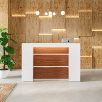 Nouveaux comptoirs avant exécutifs modernes Table Bureau de réception Design Tables de réception avec lumières LED