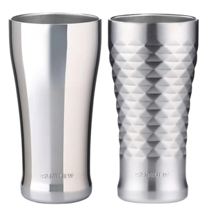 Ensembles polis brillants de forme ronde en métal d'acier inoxydable les plus vendus de 2 verres à boire Accent de vaisselle de luxe - Product Image 1