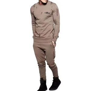 Traje Deportivo para Hombre, Transpirable y Ligero, Estilo Desgastado, Venta Caliente, Estilo Único, 100% Algodón Ecológico, Precio al por Mayor - Product Image 1