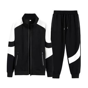 Ensembles de course d'automne pour hommes, survêtements à capuche, sweats à capuche chauds décontractés, vestes et pantalons, vêtements de sport 2 pièces - Product Image 4