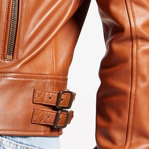 Chaqueta Corta de Cuero Genuino Marrón para Hombre - Nuevo Producto Otoño/Invierno 2025, Chaqueta Personalizada de Piel de Oveja, Estilo Británico y Elegante - Product Image 3