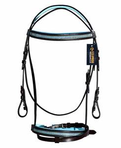 Brida Turquesa Full-Shetty Comfort para Caballos Tamaño Diamante Hecho de Cuero - Product Image 5