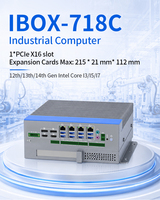 Computadora Industrial Delgada de 4P DC 12-28V con 6 COM, 8 USB3.1, 1 Ranura PCIe X16 y Tecnología de IA