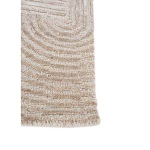 พรมไหมไผ่ผสมขนสัตว์ถักมือลายอะซาเลียสีงาช้าง หนา 10 มม. ลายแบบนามธรรม สำหรับบ้าน ห้องโถง ทางเดิน ห้องรูปสี่เหลี่ยมผืนผ้า รุ่น LRB (5017) - Product Image 4