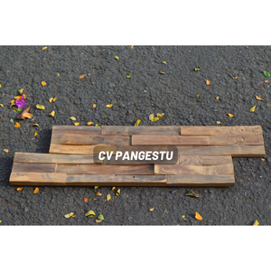 PANGESTU Panneaux muraux 3D modernes en bois non tissé, design géométrique, insonorisants, en teck d'Indonésie, pour villas et loisirs - Product Image 2