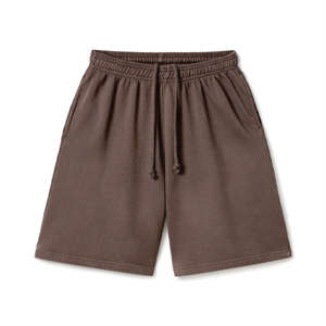 Shorts de sueur expédition rapide hommes Shorts fabriqués en 100% coton polaire vêtements de sueur qualité Shorts automne saison coton éponge français - Product Image 1
