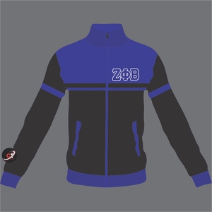 แจ็กเก็ตกันลม Zeta phi Beta เสื้อแจ็คเก็ตสำหรับผู้ชายพิมพ์โลโก้ตามสั่ง - Product Image 6