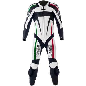 Dernière conception de combinaison de moto pour hommes personnalisée en cuir véritable combinaison de moto/vente à chaud en cuir mode combinaisons de vélo d'équitation - Product Image 5