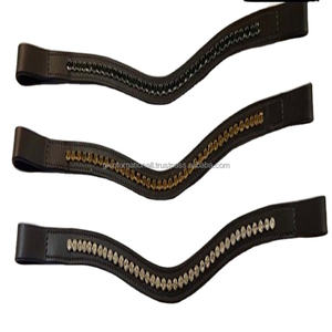 Personnalisé 1 rangée de cristaux ronds strass bling chaîne beaucoup de couleurs vide canal cuir cheval front bande en plein cob sur la taille - Product Image 1