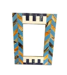 Marco de fotos de trabajo de resina de madera de diseño rústico moderno, colgante de pared personalizado o artículo decorativo de mesa, nuevo estilo - Product Image 1