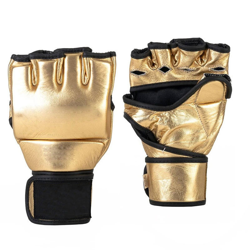 Wholesale Custom Made 100% Leather Professional Muay Thai Style MMA Sparring Gloves Professional Boxing Products Breathable