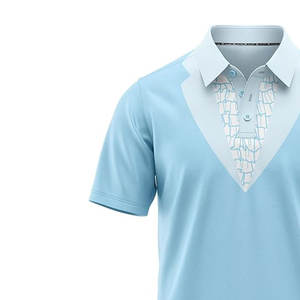 Camiseta de Golf para Hombre, Diseño Moderno, Sólida, Informal, Transpirable, de Secado Rápido, con Logotipo Personalizado Estampado y Bolsillo - Product Image 4