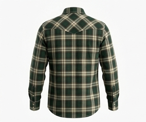 Camisa Vaquera Occidental Unisex de Manga Larga con Botones, Bordada, Estilo Rodeo, Vintage, Casual, Corte Ajustado, Ribete en Contraste, Personalizada OEM - Product Image 3