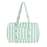 Sac de voyage tactique en coton écologique de luxe matelassé fait main pour femme, fermeture éclair, grande capacité