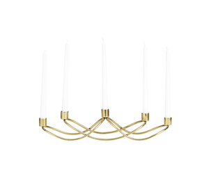 Bougeoir en métal contemporain de créateur pour des intérieurs élégants bougeoir en métal pour la décoration moderne de maison et de restaurant - Product Image 1