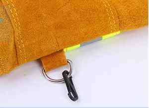 Gants de lutte contre l'incendie en peau de vache à haute température extinction de la flamme gant de sauvetage des pompiers résistant à l'usure - Product Image 5