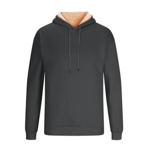 Sudadera con Capucha para Hombre, Otoño, Forro Polar Grueso, Ecológica, Transpirable, Manga Larga, Gruesa, Cálida, Talla Grande, con Cordón Ajustable - Product Image 4