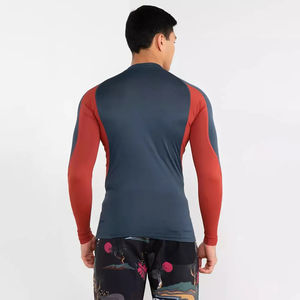 Haute qualité hommes UPF 50 + Compression MMA Rashguards Logo personnalisé à manches longues chemise de Protection solaire pour Waterplay Paddle Surf - Product Image 2