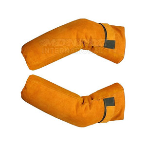 Protección ignífuga, brazo de soldadura de cuero de vaca resistente al calor, Mangas de brazo de soldadura de cuero - Product Image 6