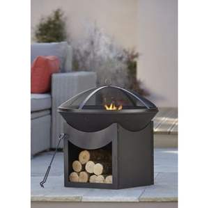 Grand foyer en fonte avec grille de cuisson pour la torréfaction au barbecue lors de fêtes familiales en plein air - Product Image 2