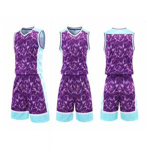 Precio de fábrica, camiseta de baloncesto transpirable personalizada, diseño impreso, conjunto de uniforme de baloncesto barato - Product Image 1