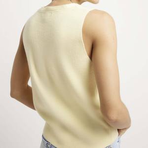 Chaleco de Moda Urbana de Algodón, Transpirable, con Logotipo Personalizado, Diseño Personalizable con Puntada Abierta, Bordado 3D, Chaqueta Chaleco para Mujer - Product Image 6