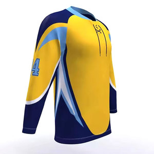 Maillot de hockey sur glace 100 % polyester, léger, respirant, écologique, à séchage rapide, le plus vendu, avec options personnalisables - Product Image 4