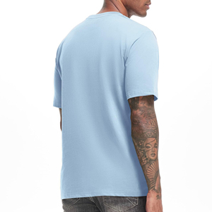 เสื้อยืดกีฬาไซส์ใหญ่พิเศษของผู้ชาย180gsm ระบายอากาศได้ดีแห้งเร็วคอกลมย้อมธรรมดาเฮฟวี่เวท - Product Image 6