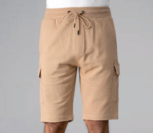 Pantalones cortos de lona personalizados con múltiples bolsillos para hombre, ropa de trabajo duradera y cómoda, pantalones cortos para la playa - Product Image 4