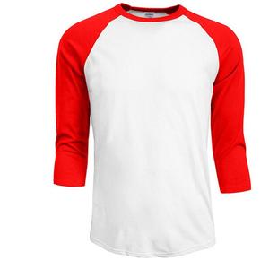 T-shirts raglan 34 mains personnalisés pour hommes, noirs, OEM, vêtements pour hommes, t-shirts de baseball pour hommes - Product Image 5