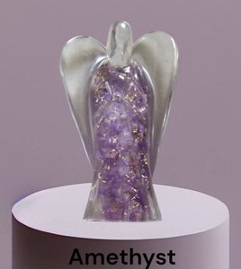 Améthyste Pierre précieuse Orgonite Anges Orgone Guérison Méditation Fée - Product Image 1