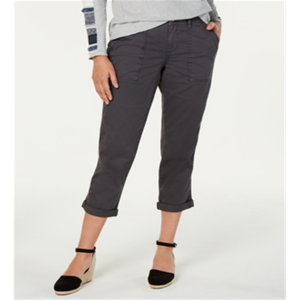 Cardigan Alfani Aperto sul Davanti in Grigio Taglia 16, Design a Punto Misto, Tessuto Canvas a Vita Media - Product Image 1