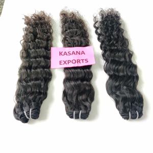 เครื่องต่อผมมนุษย์ทำจากลูกไม้ด้านหน้าสองชั้นเครื่องต่อแนวหนังกำพร้าลอนใหญ่แบบหลวมๆผลิตใน100% อินเดีย - Product Image 4