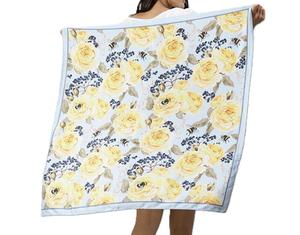 Foulards carrés faits à la main, mouchoirs uniques personnalisables, sérigraphie personnalisée, logo couleur personnalisé, printemps/été, fabrication indienne, pur soie - Product Image 6