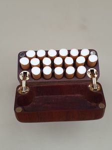 Etui à cigarettes de luxe personnalisé vintage boîte en bois noire noyer poche mince conteneur de stockage de haute qualité pour cadeau - Product Image 6